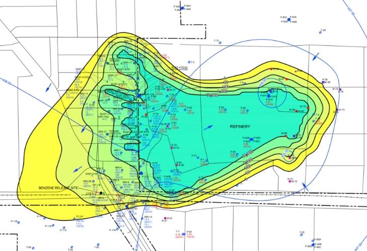 Regional Groundwater Pumping and Benzene Contaminant Plume Characterization image